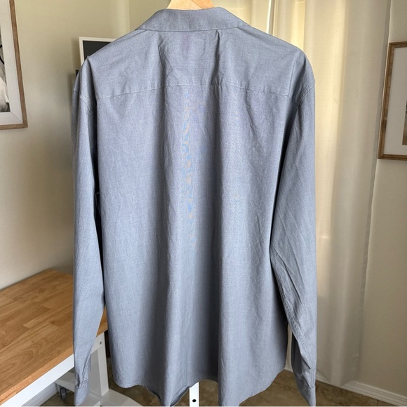 Calvin Klein Men’s Grey Longsleeve Button Up Size 2XL - Picture 4 of 9